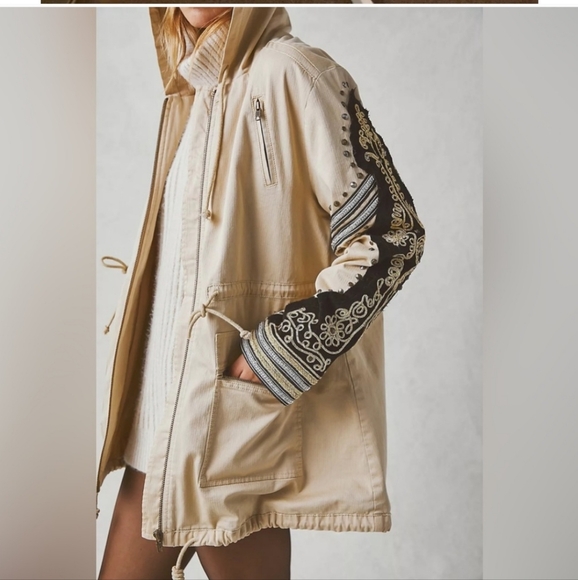 Free People Jackets & Blazers - NWT Free People Golden Quills Jacket
